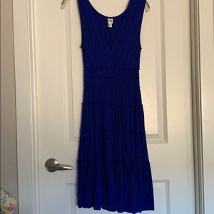 Summer cotton blue dress